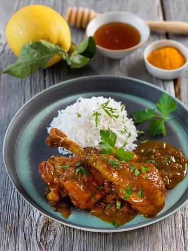 Poulet caramélisé aux épices